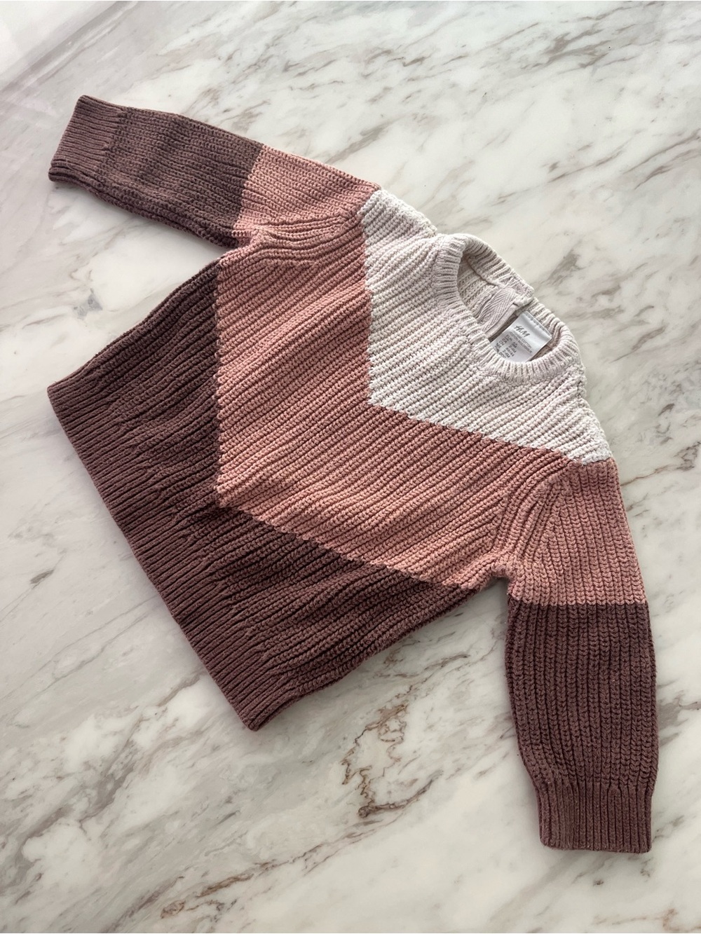 H&M Colorblock Crew Neck Sweater